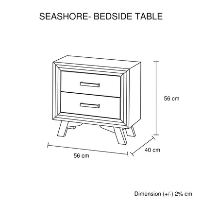 5 Pieces Bedroom Suite Queen Size Silver Brush in Acacia Wood Construction Bed, Bedside Table, Tallboy & Dresser