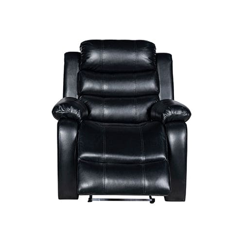 Chelsea 1R Seater Finest Leatherette Recliner Feature Console LED Light Ultra Cushioned