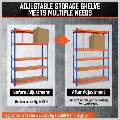 1.8M Garage Shelving Warehouse Storage Racking Industrial Shed Heavy Duty