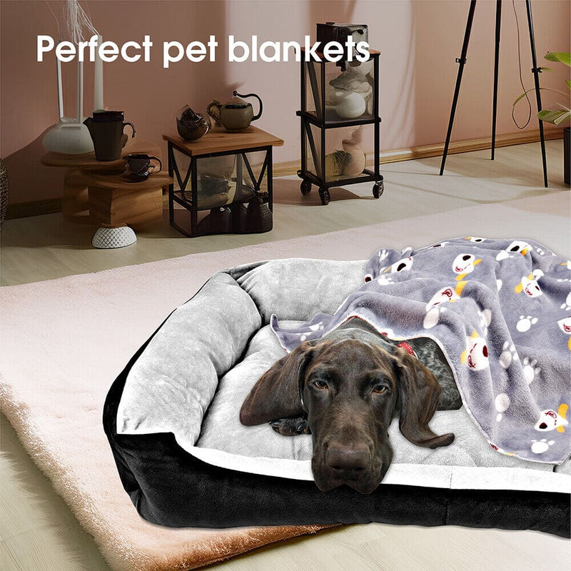 Vaka Navy Dog Bed Pet Cat Calming Floor Mat Sleeping Cave Washable Extra Large 29706