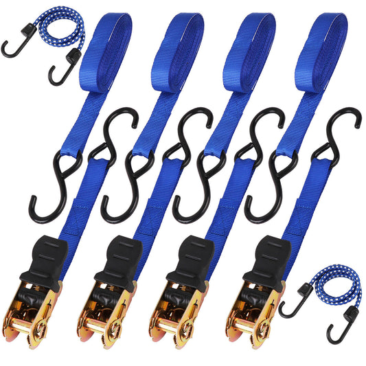 10Pcs Ratchet Tie Down Straps 997KG 4.5M Trucks Trailer Strap ?Stainless Steel