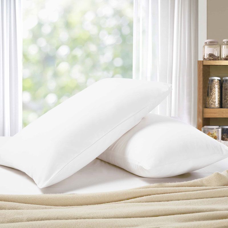 1000TC Premium Ultra Soft Queen size Pillowcases 2-Pack - White