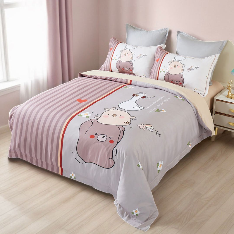 Duck Kids Quilt Cover Set - King Single Size