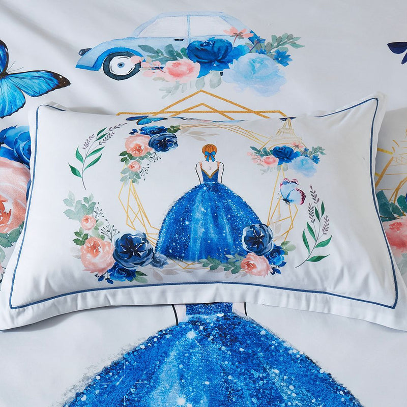 Princess Kids Quilt Cover Set - Single Size