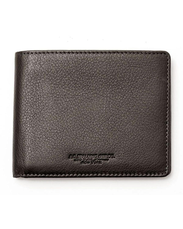Integrated Anti RFID Dark Brown Leather Wallet One Size Men
