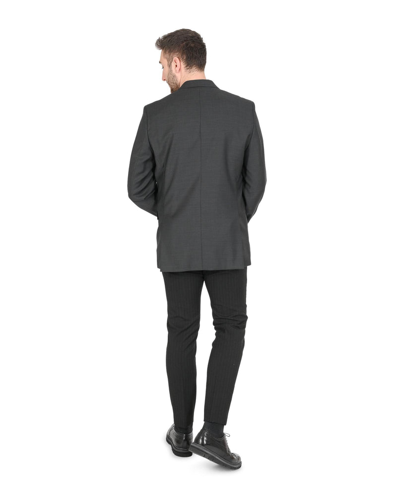 Hugo Boss Men's Grey Wool Jacket in Grey - 98 cm