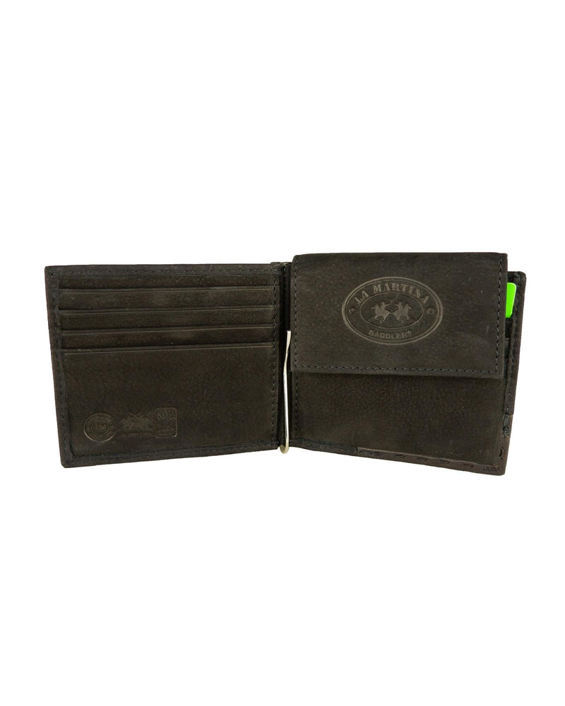 La Martina Logo Wallet with Coin and Money Clips One Size Men
