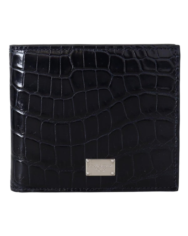 Dolce & Gabbana Crocodile Leather Bifold Wallet One Size Men