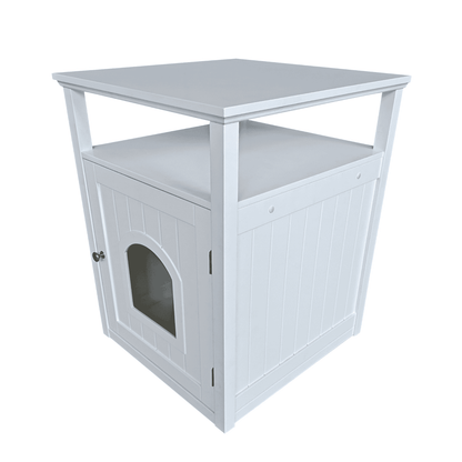 Jasper 2 Cat Litter Cabinet, White