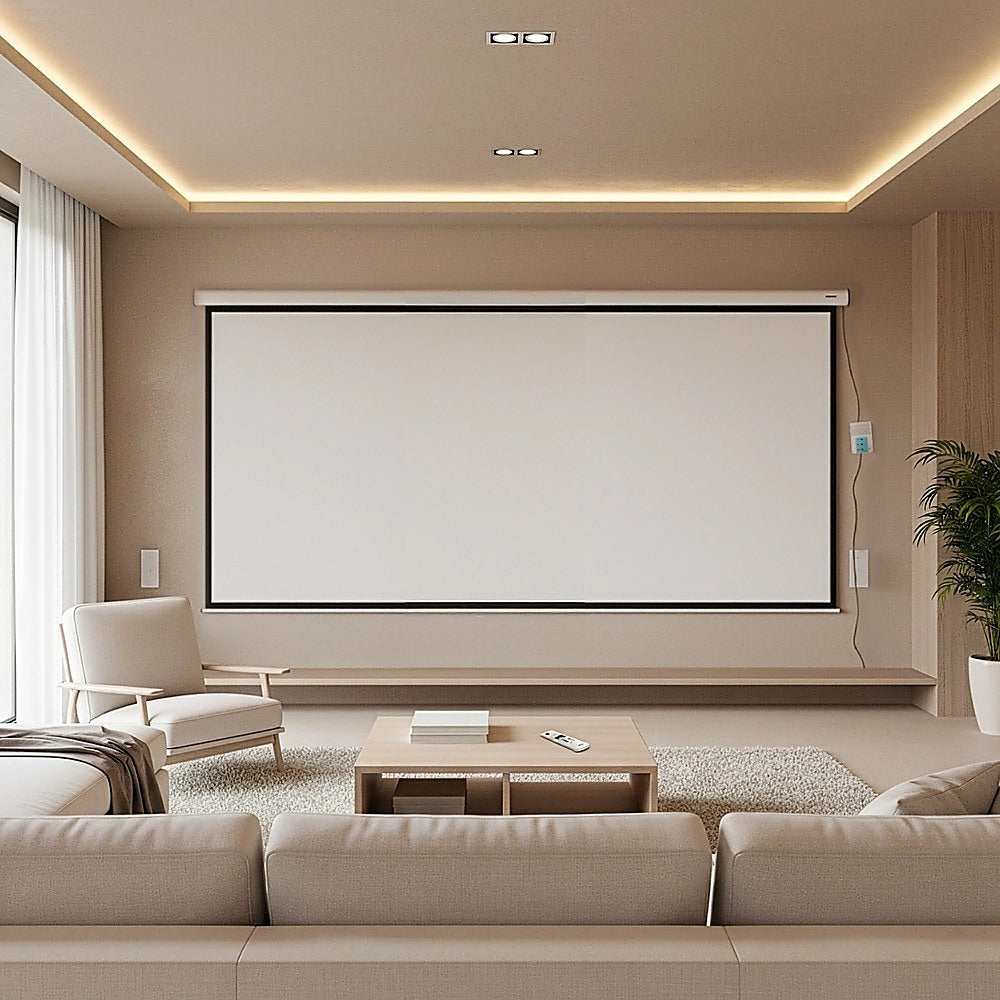 150" Electric Motorised Projector Screen TV +Remote