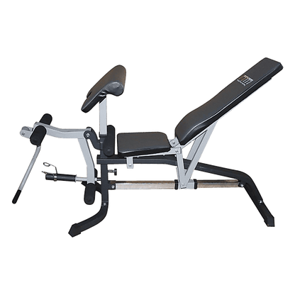 FID Flat Incline Decline Bench Press w/ Leg Extension