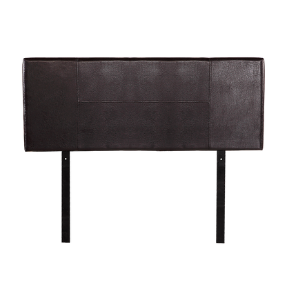 PU Leather Double Bed Headboard Bedhead - Brown