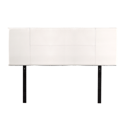 PU Leather Queen Bed Headboard Bedhead - White