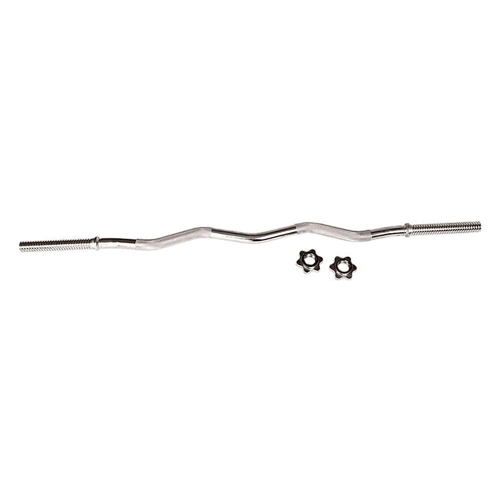 Curl Bar Barbell Heavy Duty EZ with Spinlock Collars