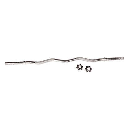 Curl Bar Barbell Heavy Duty EZ with Spinlock Collars