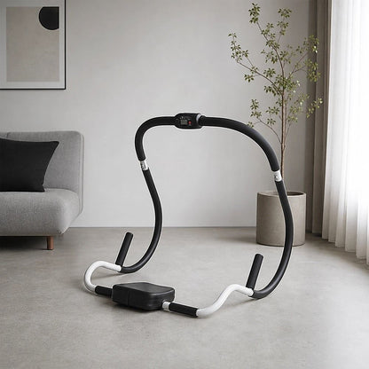 Ab Crunch Machine – Abdominal Exercise Roller with Digital Computer for Core Training