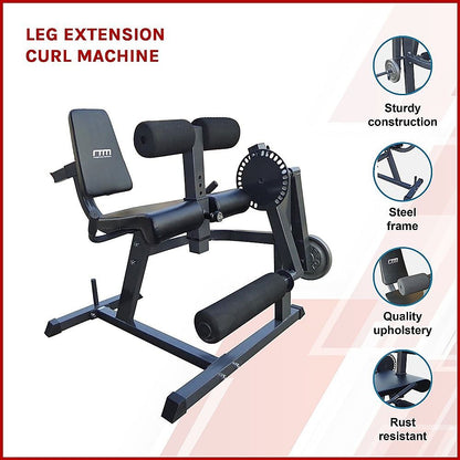 Leg Extension Curl Machine – Adjustable Home Gym Quad & Hamstring Workout Bench
