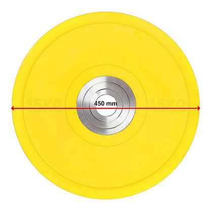 15KG PRO Olympic Rubber Bumper Weight Plate