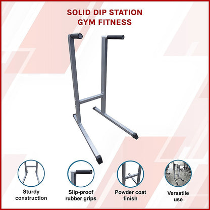 Solid Dip Station Power Tower for Home Gym Strength Training Upper Body Workouts