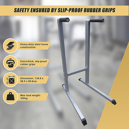 Solid Dip Station Power Tower for Home Gym Strength Training Upper Body Workouts
