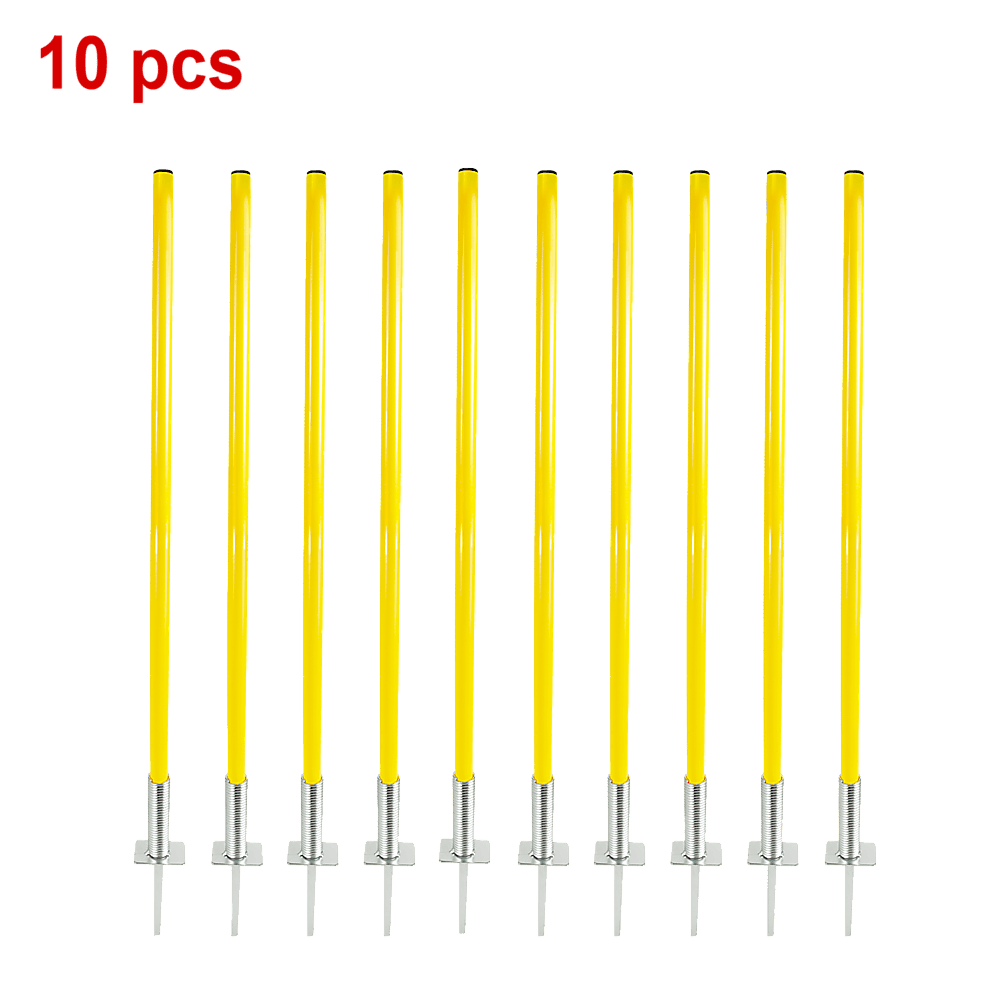 Agility Slalom Training Poles Soccer Rugby Set