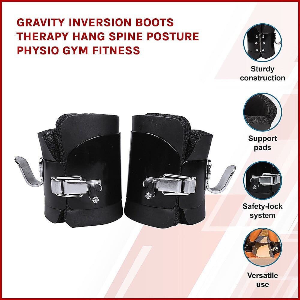 Gravity Inversion Boots for Back Therapy – Spine Decompression & Fitness Training