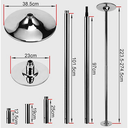 Portable Dance Pole Spinning Fitness Pole for Home Gym Training