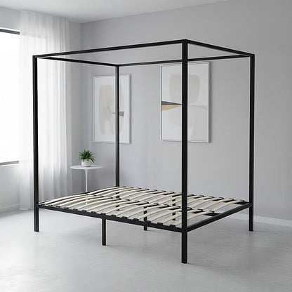 4 Four Poster Queen Bed Frame