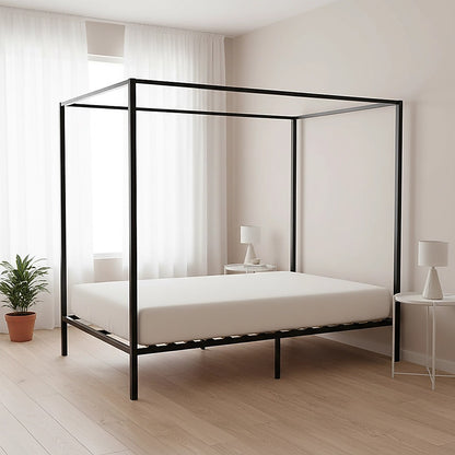 4 Four Poster Queen Bed Frame