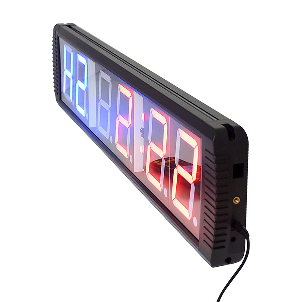 6 Digit Digital Timer Interval Fitness Clock LED Gym Display