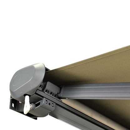 5.0m x 3.0m Retractable Folding Arm Awning Heavy Duty Full Cassette Motorised