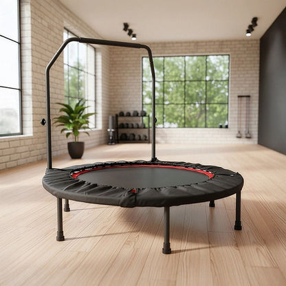 Mini Rebounder Trampoline with Adjustable Handle – Fitness Bounce Trainer