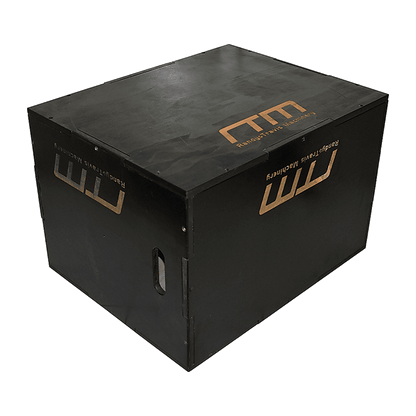 3 IN 1 Black Wood Plyo Games Plyometric Jump Box