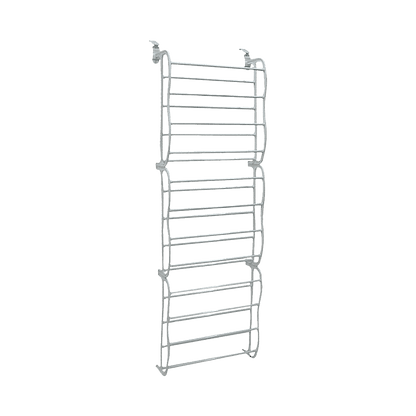 36 Pair Shoe Holder Organiser Over The Door Hanging Shelf Rack Storage Hook