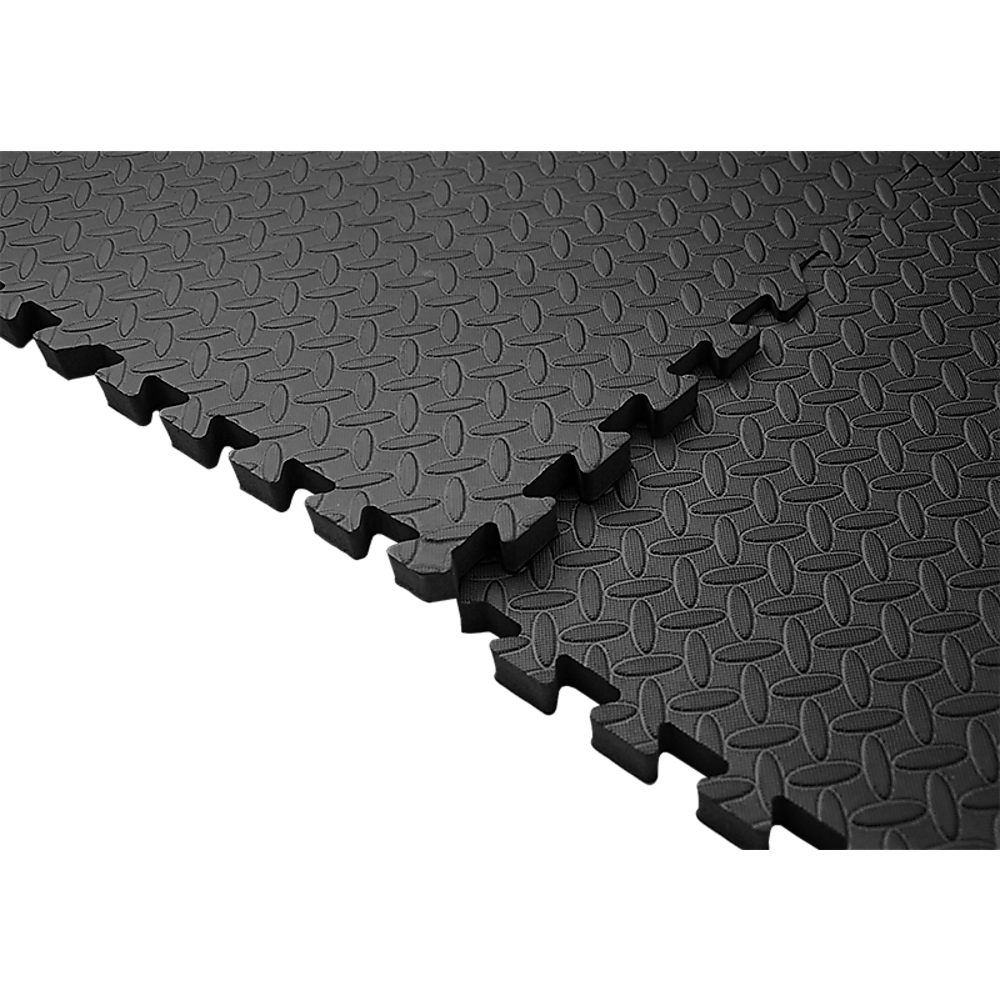 12 Tiles EVA Rubber Foam Gym Mat 60x60cm – 2.5cm Thick Fitness Flooring Set