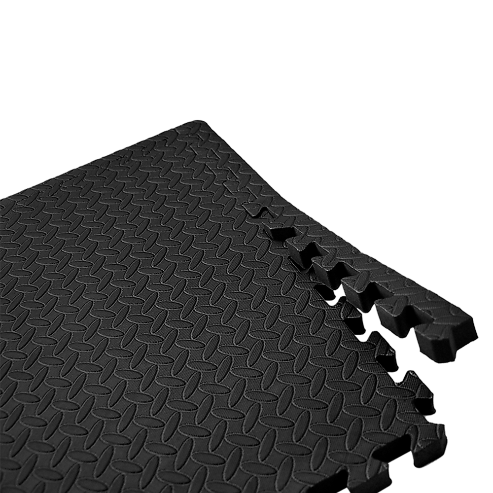 12 Tiles EVA Rubber Foam Gym Mat 60x60cm – 2.5cm Thick Fitness Flooring Set