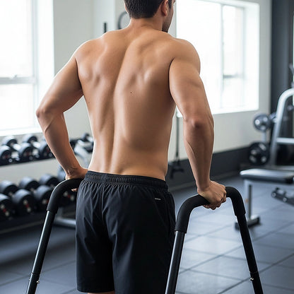 Heavy Duty Body Press Core Bars Push Up Home Gym Parallette Stand