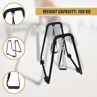 Heavy Duty Body Press Core Bars Push Up Home Gym Parallette Stand