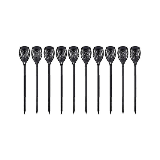 10 Pack Solar Torch Lights 96 LED Flickering Lighting Dancing Flame Garden Lamp