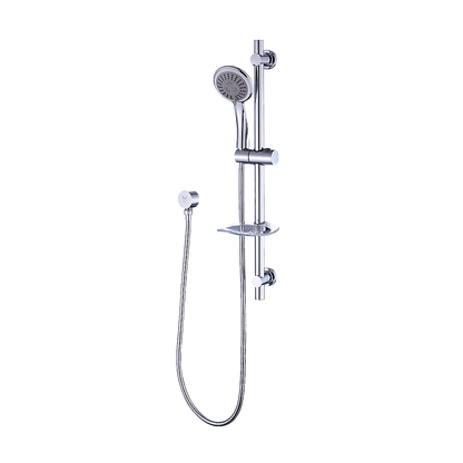 Hand Held Shower Rail Soap Dish Bathroom Set