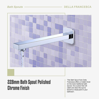 228mm Bath Spout Polished Chrome Finish
