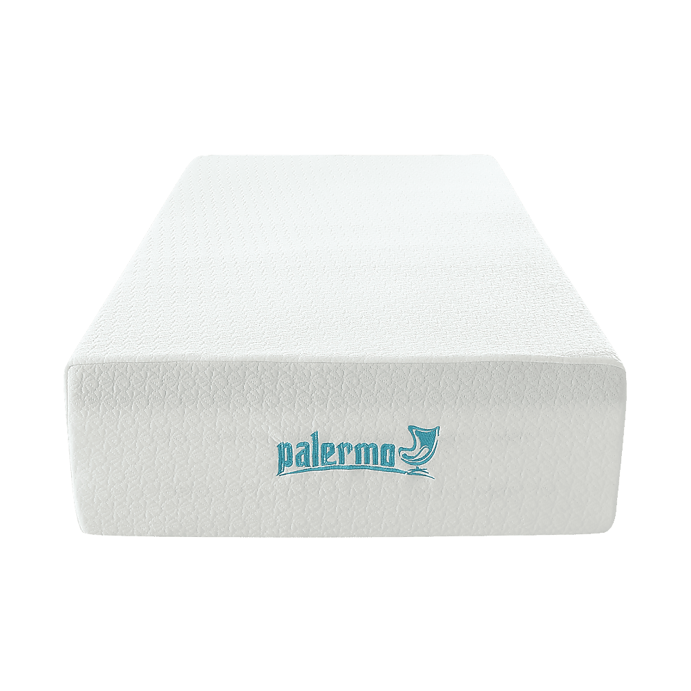 Palermo Single Mattress 30cm Memory Foam Green Tea Infused CertiPUR Approved