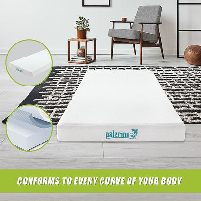 Palermo King Single Mattress Memory Foam Green Tea Infused CertiPUR Approved