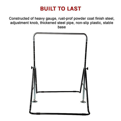 Kids Gymnastics Bars Training Horizontal Bar Monkey Kip Bar Black