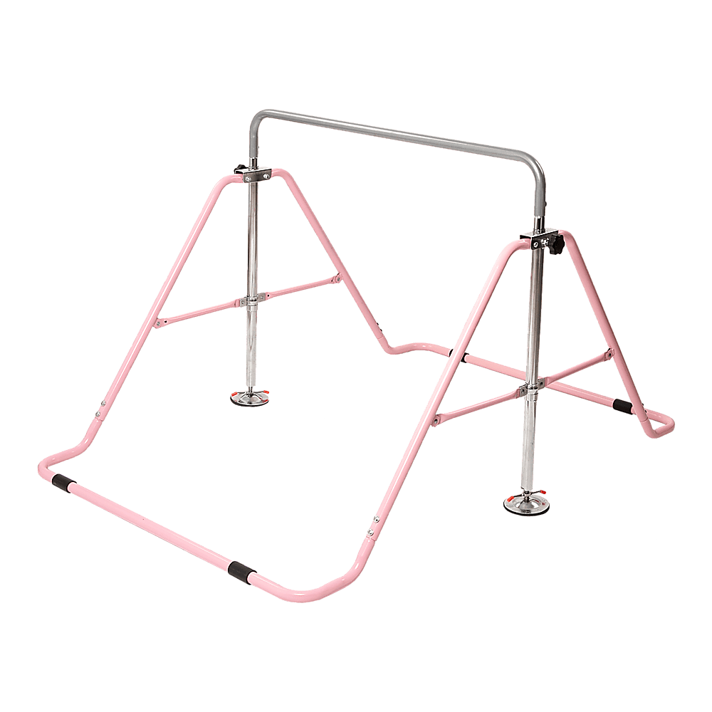 Kids Gymnastics Bars Training Horizontal Bar Monkey Kip Bar Pink