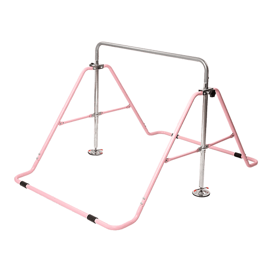 Kids Gymnastics Bars Training Horizontal Bar Monkey Kip Bar Pink