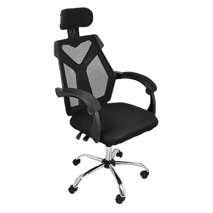 Office Chair Gaming Computer Chairs Mesh Back Foam Seat - Black