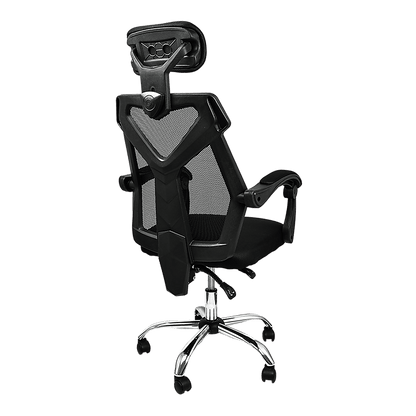 Office Chair Gaming Computer Chairs Mesh Back Foam Seat - Black