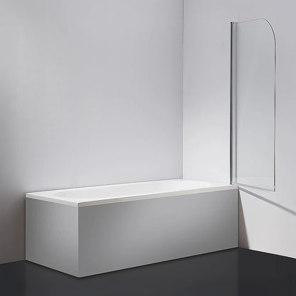 180 Degree Pivot Door 6mm Safety Glass Bath Shower Screen 800x1400mm By Della Francesca