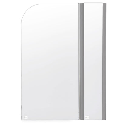 180 Degree Pivot Door 6mm Safety Glass Bath Shower Screen 1200x1400mm By Della Francesca